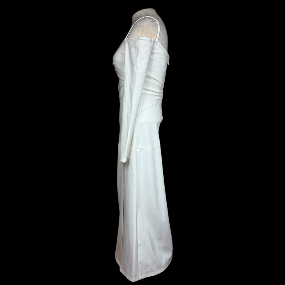 Alexis ‘Elisabet’ Elegant Cut-Out Side Slit Midi Dress in Off White Size Small - Picture 9 of 15